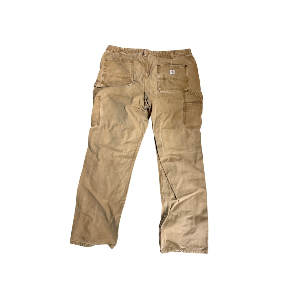 Carhartt Womens 16 Tall Relaxed Fit Carpenter Pants Brown Duck Canvas 100652 211